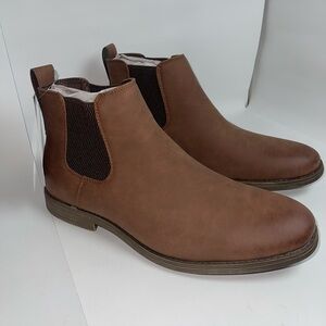 Hawkwell Men's Plus Size Chelsea Boots Classic Casual Dress Ankle Boots Size 13